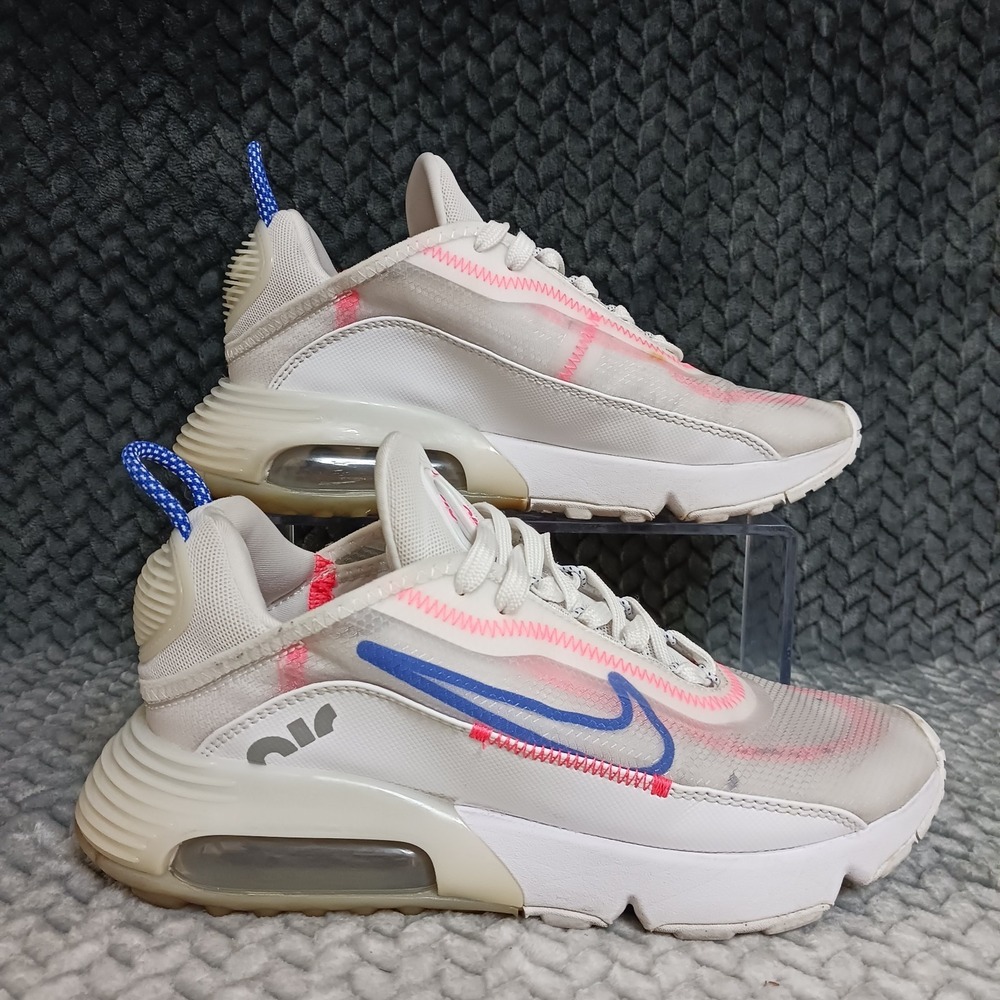 Nike Air Max 2090 White Flash Crimson Womens Walking Running Sneakers Shoes Sz 8